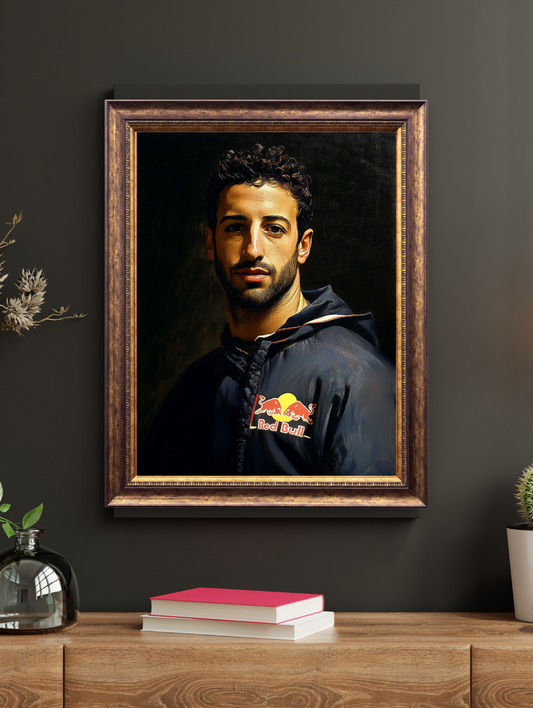Daniel Ricciardo in Full Send – Museum-Grade Wall Art Print